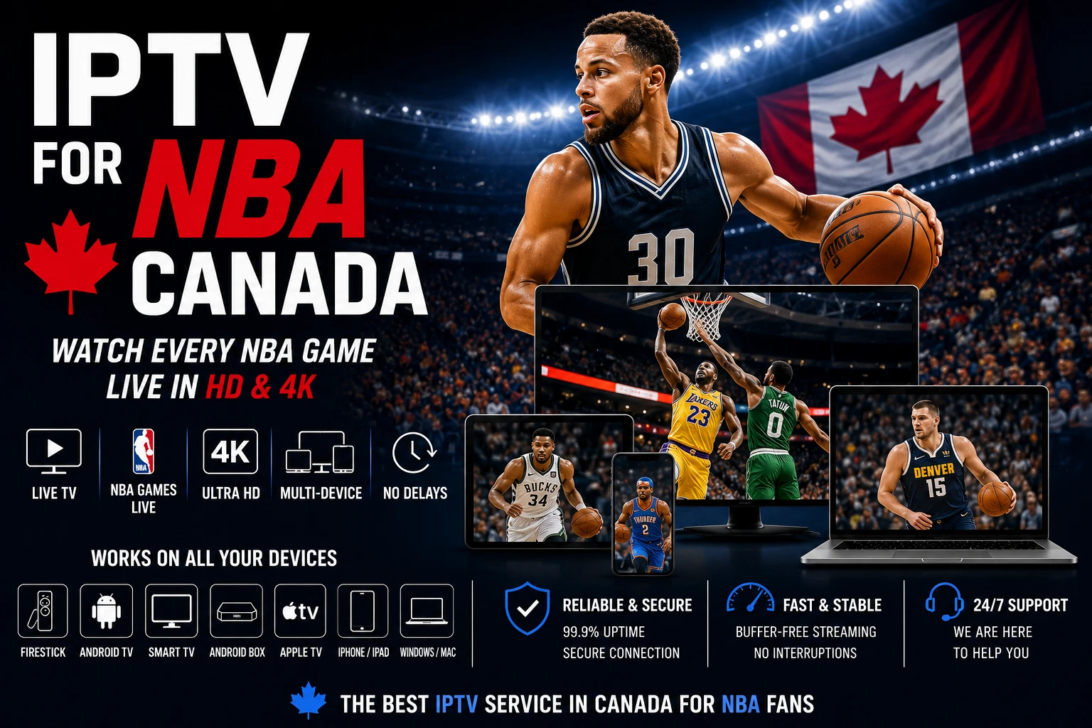 Basketball streaming categories in Canada