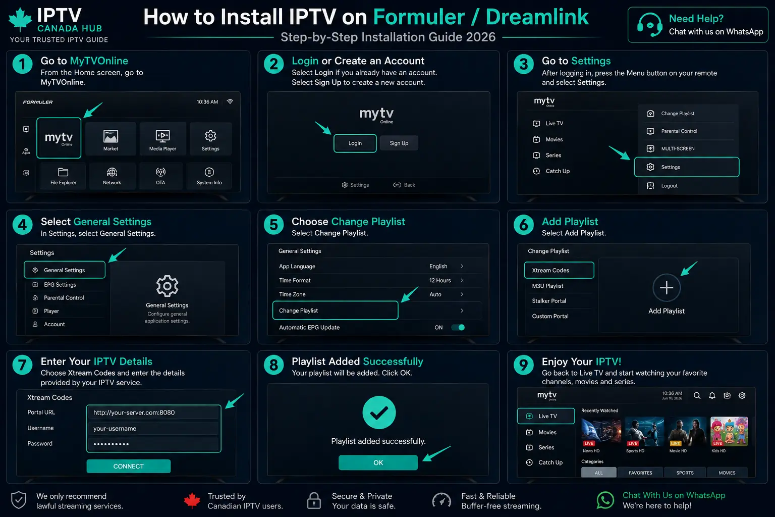 Formuler MYTVOnline IPTV installation guide