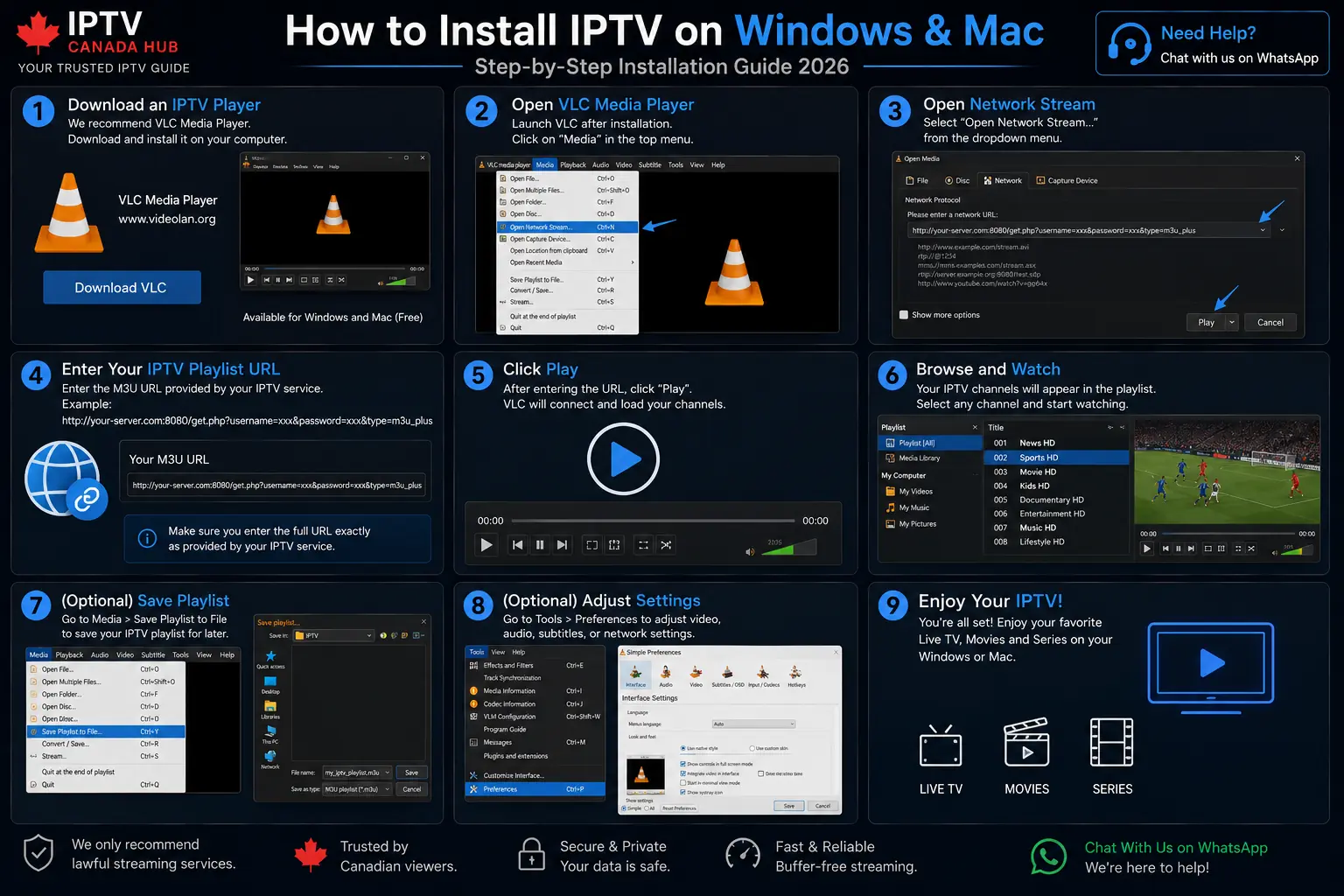 Windows and Mac IPTV installation guide